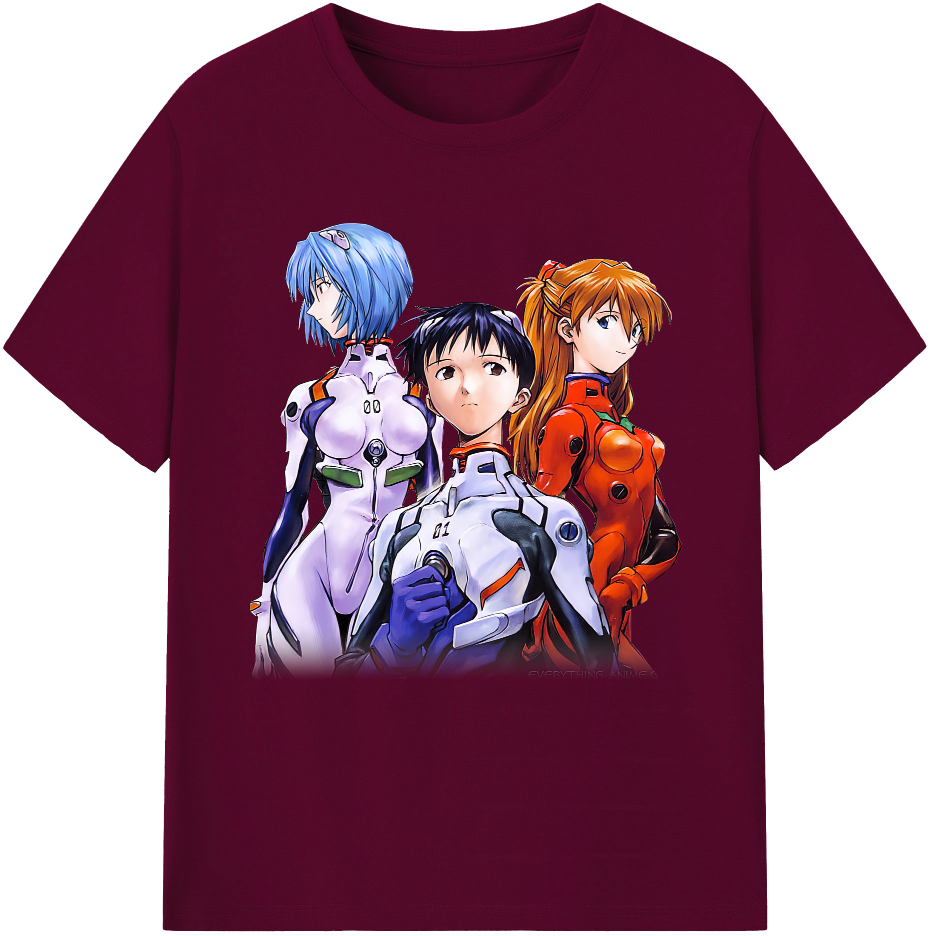 （画像用） EVA 新世紀エヴァンゲリオン レディースカジュアルプリントTシャツ（綿100％）